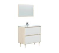 Pegane Meuble sous-vasque salle de bain - Chêne