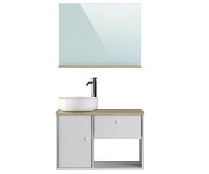 Pegane Meuble sous-vasque salle de bain - Chêne