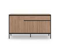 Pegane Meuble TV 3 portes 1 tiroir - Naturel