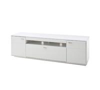 Pegane Meuble TV design - Blanc mat