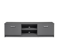 Pegane Meuble TV moderne - Gris graphite