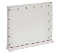 Pegane Miroir de salle de bain LED - Blanc