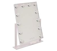 Pegane Miroir de salle de bain LED - Blanc