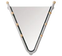 Pegane Miroir mural hêtre-alu