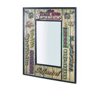 Pegane Miroir mural vintage - Métal