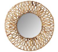 Pegane Miroir Tressé Plantes Séchées 45 cm