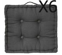 Pegane Otto - 40x40x8 cm - Gris foncé