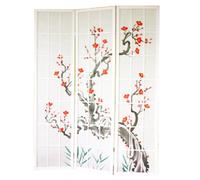 Paravent Fleur de cerisier blanc - 132x175
