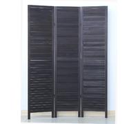 pegane Paravent Persienne Noir