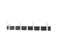 Pegane Patère murale aluminium - Noir