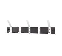 Pegane Patère murale aluminium - Noir