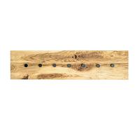 Pegane Patère murale en bois - Noir