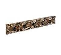 Pegane Patère murale porte-manteau - Marron