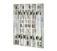 Pegane Patère murale vintage - Beige
