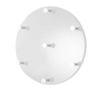 Pegane Patère porte-manteau acier - Blanc