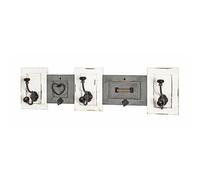 Pegane Penderie murale vintage - Gris