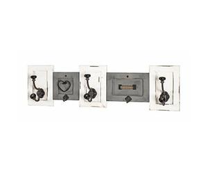 Pegane Penderie murale vintage - Gris