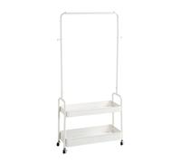 Pegane Portant à vêtements sur pied - Blanc