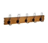 Pegane Porte-manteau mural bois métal - Marron