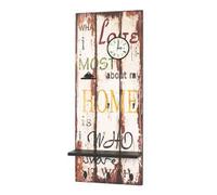 Pegane Porte-manteau mural vintage - Noir