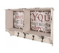 Pegane Porte-manteau mural vintage - Noir
