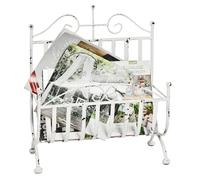 Pegane Porte-revues métal - Blanc antique