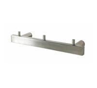 Pegane Porte-serviette mural inox - Gris