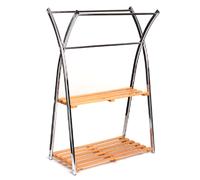 Pegane Porte-serviettes avec étagères - Bois