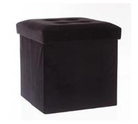 Pegane Pouf carré - Noir