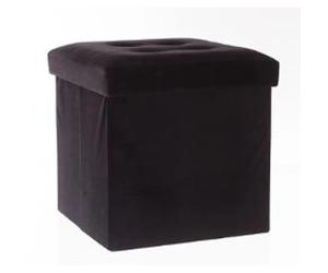 Pegane Pouf carré - Noir