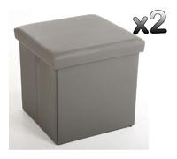 Pegane Pouf d'extérieur Lilo - Gris