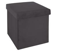 Pegane Pouf pliant - Gris foncé