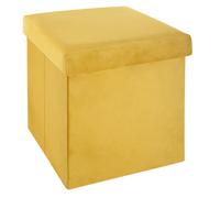 Pegane Pouf velours - Moutarde