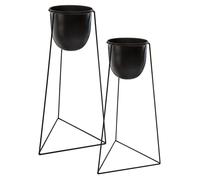 pegane Set de 2 Pots avec Support
