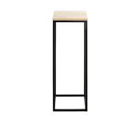 Pegane Support de jardinière carrée - Chêne et noir