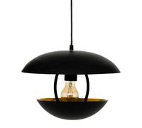 Pegane Suspension luminaire métal - Noir