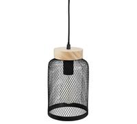 Pegane Suspension Métal et Bois - Noir