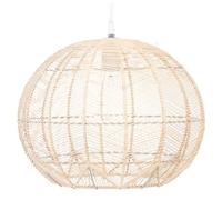 Pegane Suspension rotin et fer - Beige