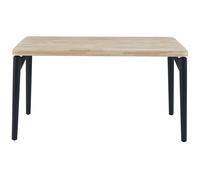Pegane Table à manger rectangulaire - Chêne nordique noir