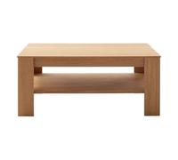 PEGANE Table Basse avec étagère Coloris chêne Sauvage - Longueur 115 × Largeur 65 × Hauteur 46 cm