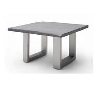 Pegane Table basse carrée acacia - Gris