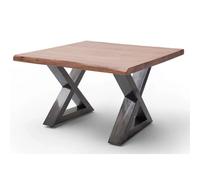 Pegane Table basse carrée - Noyer antique