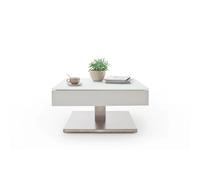 Pegane Table basse carrée pivotante - Blanc