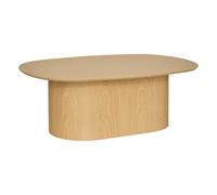 Pegane Table basse ovale - Bois clair