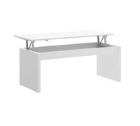 Pegane Table basse rectangulaire - Blanc brillant