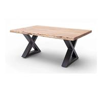Pegane Table basse rectangulaire - Naturel/anthracite