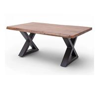 Pegane Table basse rectangulaire - noyer / anthracite