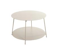 Pegane Table basse ronde métal - Gris