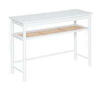 Pegane Table console en bois - Blanc