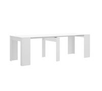 Pegane Table console extensible - Blanc